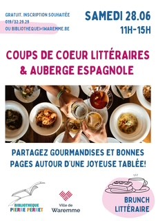 Flyers Coups de cœur littéraires des lecteurices et auberge espagnole