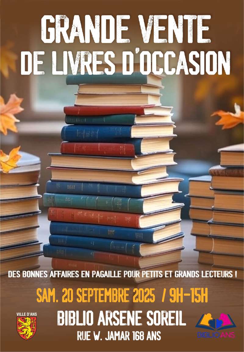 Affiche Vente de livres