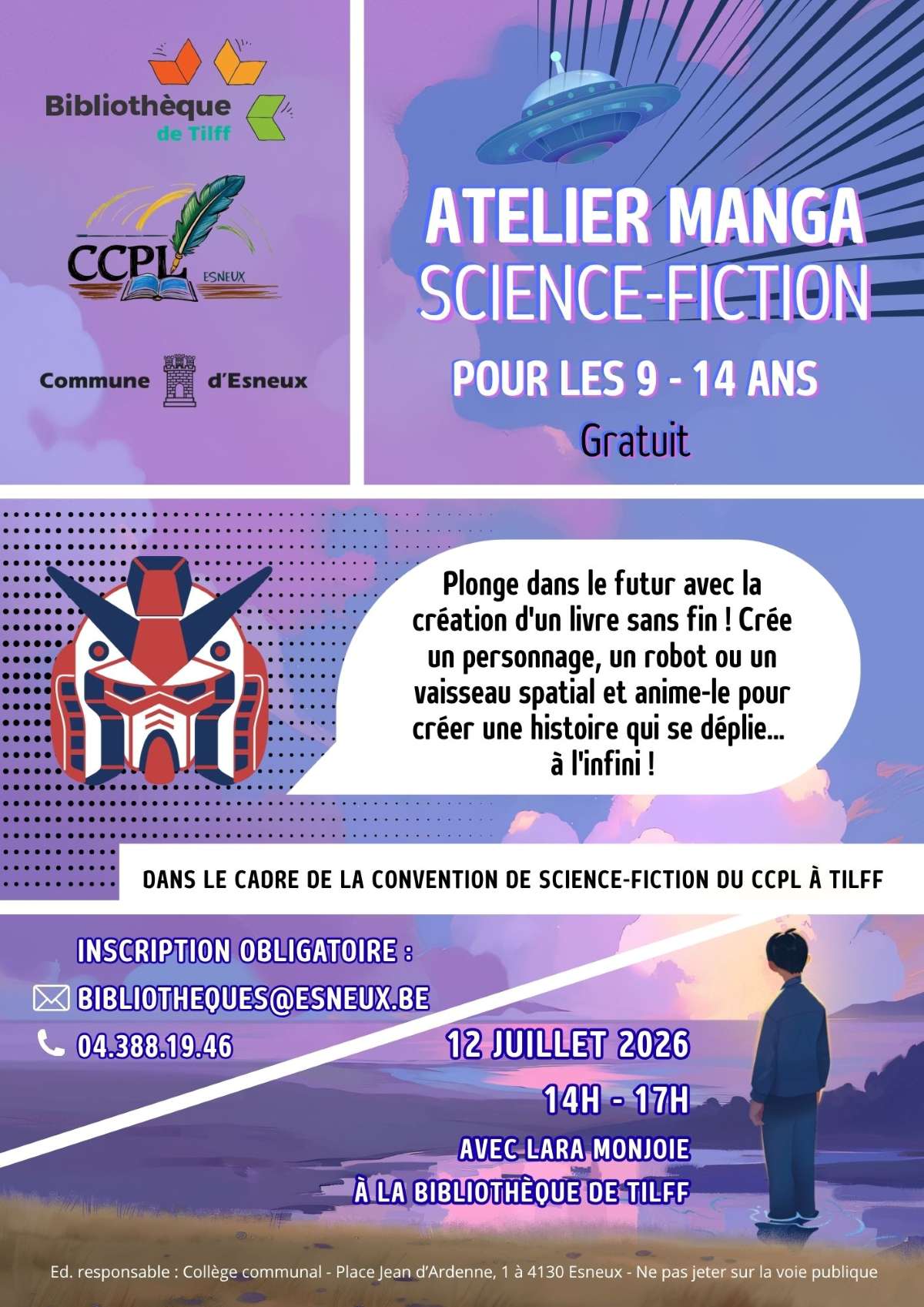 Affiche Atelier Manga Science-Fiction