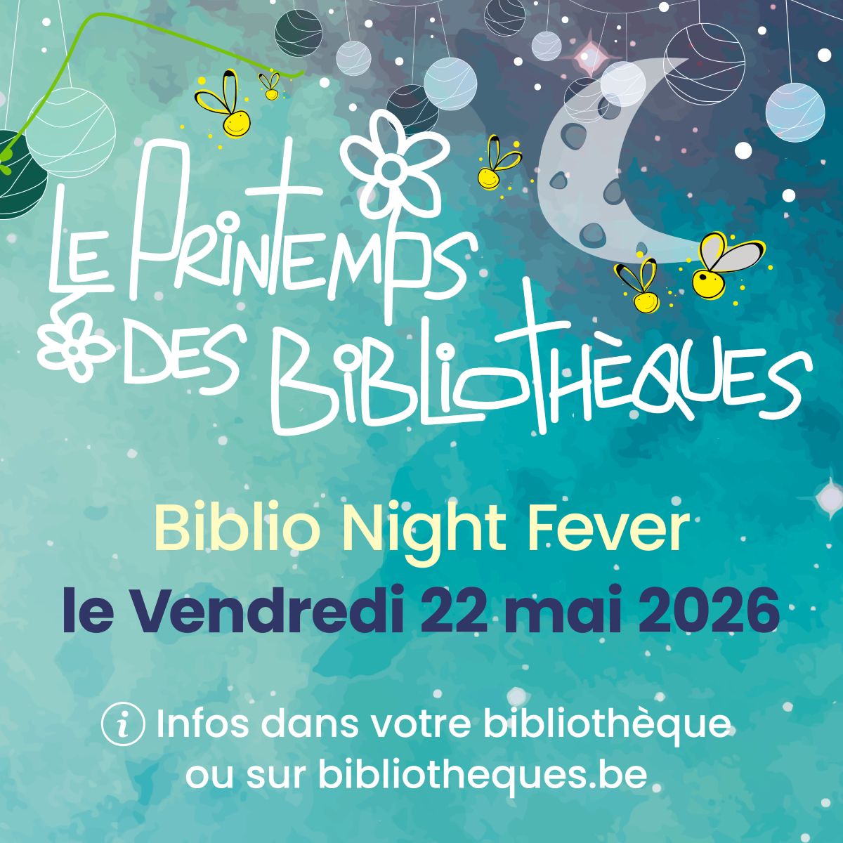 Affiche Biblio Night Fever 2026