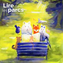 Affiche lire dans les parcs